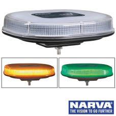NARVA Aeromax Mini LED Light Box, Dual Colour (Amber/Green) With Single Bolt Mount - Class 1 Approved